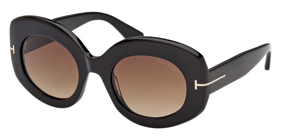 Tom Ford® FT1346-F Sunglasses FT1346-F 01F 53 - 01F - Shiny Black/Shiny Black