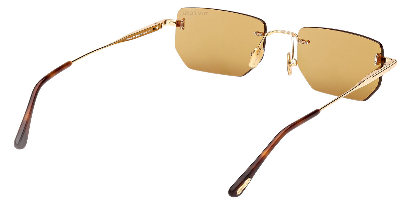 Tom Ford® FT1355 Sunglasses - Shiny Deep Gold/Brown