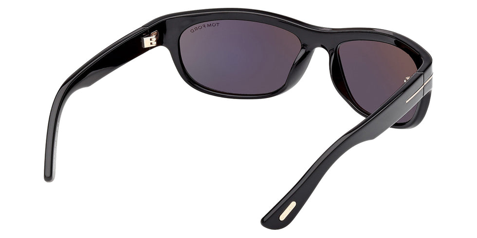 Tom Ford® FT1363 Sunglasses - Shiny Black/Smoke