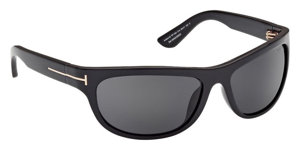 Tom Ford® FT1363 Sunglasses - Shiny Black/Smoke