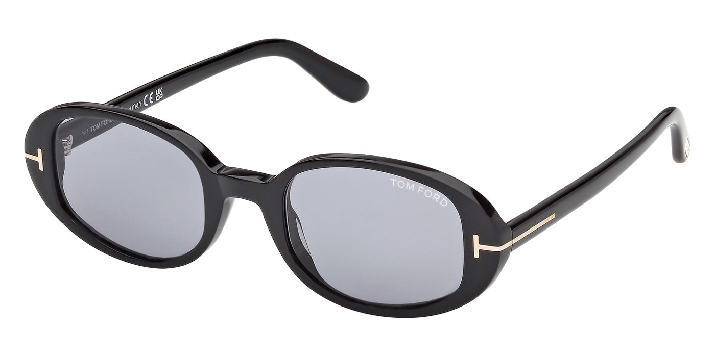 Tom Ford® FT1364 Sunglasses - Shiny Black/Smoke