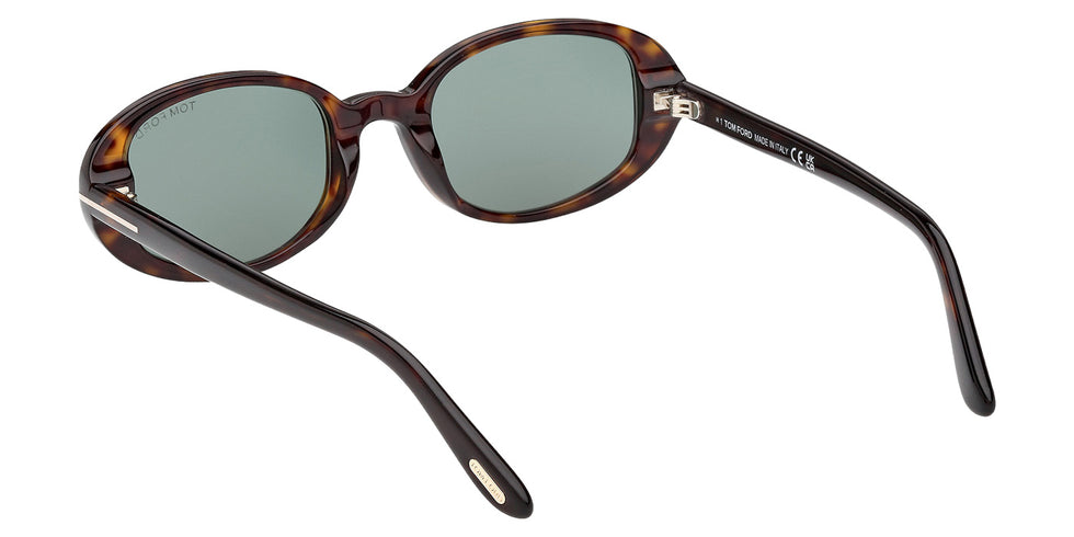 Tom Ford® FT1364 Sunglasses - Dark Havana/Green