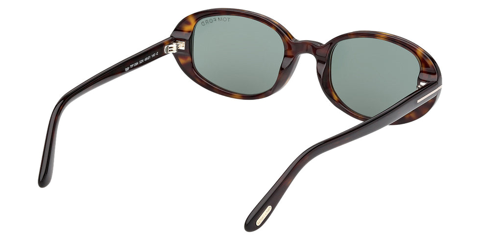 Tom Ford® FT1364 Sunglasses - Dark Havana/Green