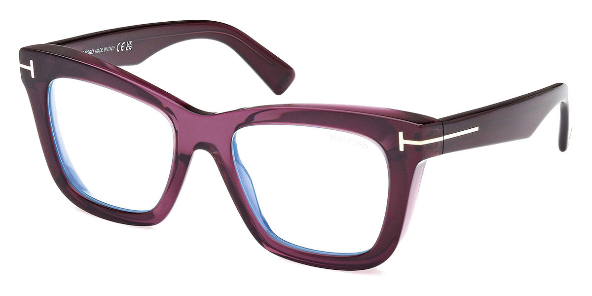Tom Ford® FT5881-B FT5881-B 081 52 - 081 - Shiny Violet / Blue Block Lenses Sunglasses