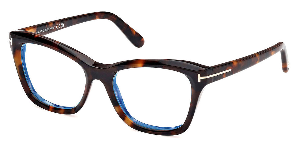 Tom Ford® FT5909-B FT5909-B 052 53 - 052/Dark Havana / Dark Havana Eyeglasses
