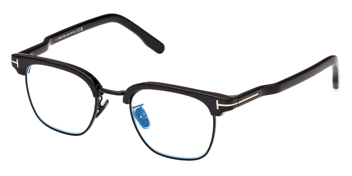 Tom Ford® FT5932-D-B FT5932-D-B 001 47 - 001 - Shiny Black / Shiny Black Eyeglasses