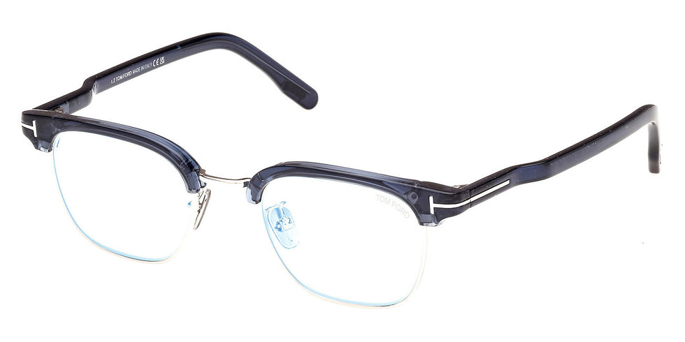 Tom Ford® FT5932-D-B FT5932-D-B 090 47 - 090 - Shiny Blue / Shiny Blue Eyeglasses