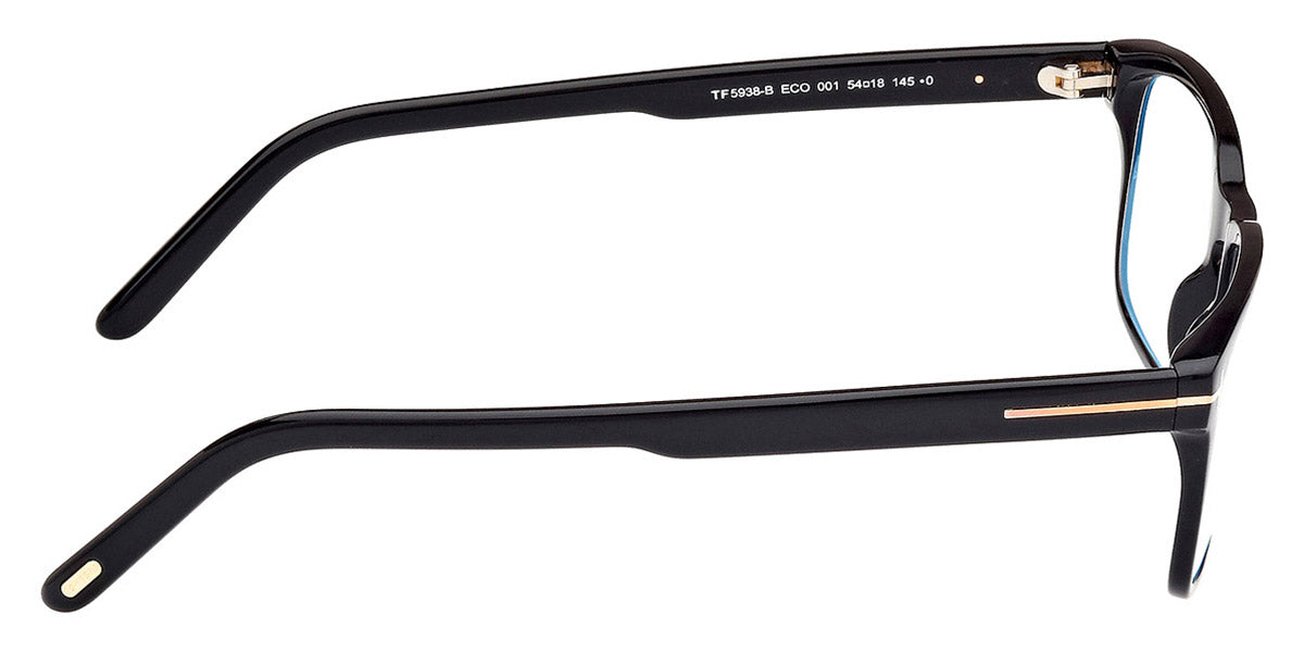 Tom Ford® FT5938-B FT5938-B 001 54 - 001 - Shiny Black / Shiny Black Eyeglasses