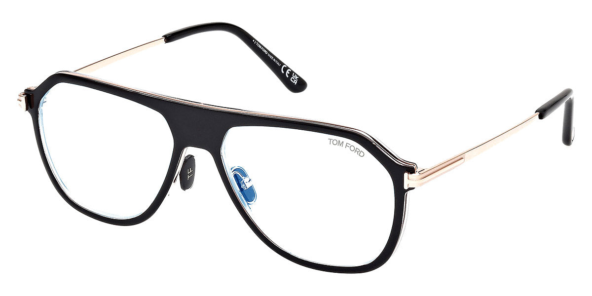 Tom Ford FT5943 Eyeglasses Black Crystal Aviator Tom Ford FT5943/B 003 - Eyeglasses for Man - LookerOnline main image 4
