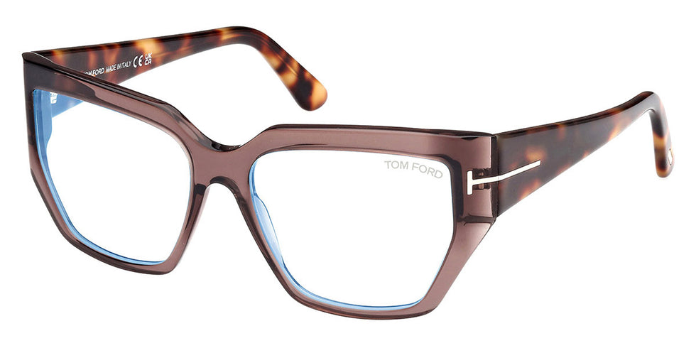Tom Ford® FT5951-B FT5951-B 048 54 - 048 - Shiny Dark Brown / Shiny Dark Brown Eyeglasses