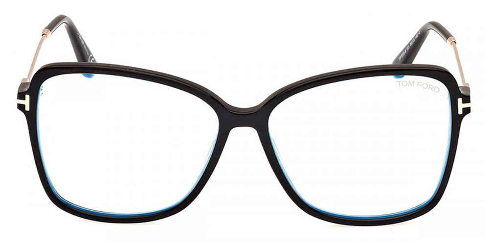 Tom Ford® FT5953-B FT5953-B 001 55 - 001 - Shiny Black / Shiny Black Eyeglasses