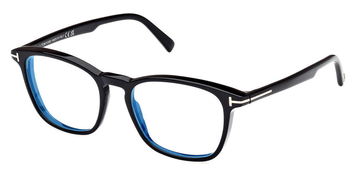 Tom Ford® FT5960-B FT5960-B 001 52 - 001 - Shiny Black / Shiny Black Eyeglasses