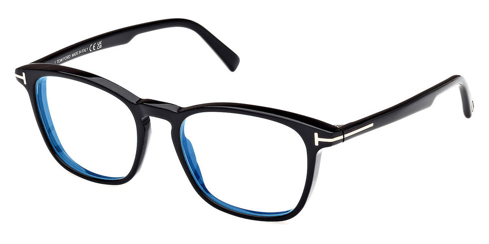 Tom Ford® FT5960-B FT5960-B 001 52 - 001 - Shiny Black / Shiny Black Eyeglasses