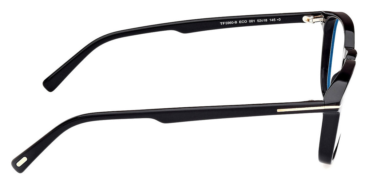 Tom Ford® FT5960-B FT5960-B 001 52 - 001 - Shiny Black / Shiny Black Eyeglasses