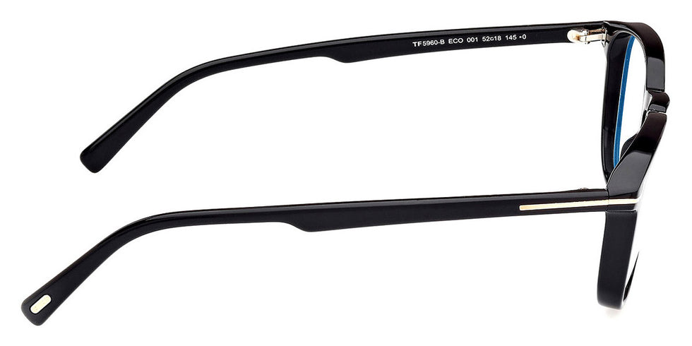 Tom Ford® FT5960-B FT5960-B 001 52 - 001 - Shiny Black / Shiny Black Eyeglasses