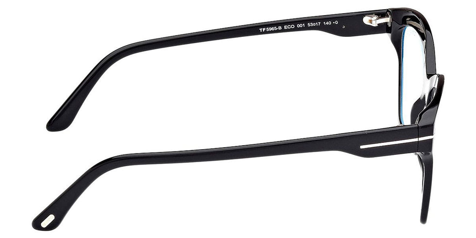 Tom Ford® FT5965-B FT5965-B 001 53 - 001 - Shiny Black / Shiny Black Eyeglasses