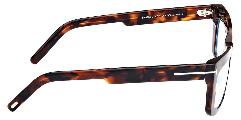 Tom Ford® FT5966-B FT5966-B 052 55 - 052 - Dark Havana / Dark Havana Eyeglasses