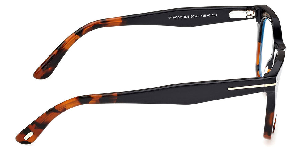 Tom Ford® FT5970-B FT5970-B 005 50 - 005/Black/Havana / Black/Havana Eyeglasses