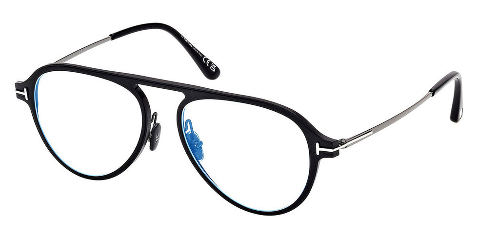 Tom Ford® FT5972-B FT5972-B 005 54 - 005 - Matte Black / Shiny Gunmetal Eyeglasses