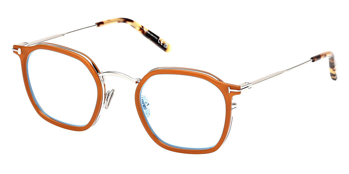 Tom Ford® FT5974-B FT5974-B 041 50 - 041 - Shiny Light Yellow / Shiny Palladium Eyeglasses