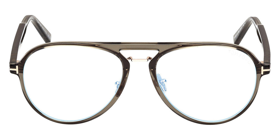 Tom Ford® FT5981-B FT5981-B 093 57 - 093 - Shiny Light Green / Shiny Light Green Eyeglasses