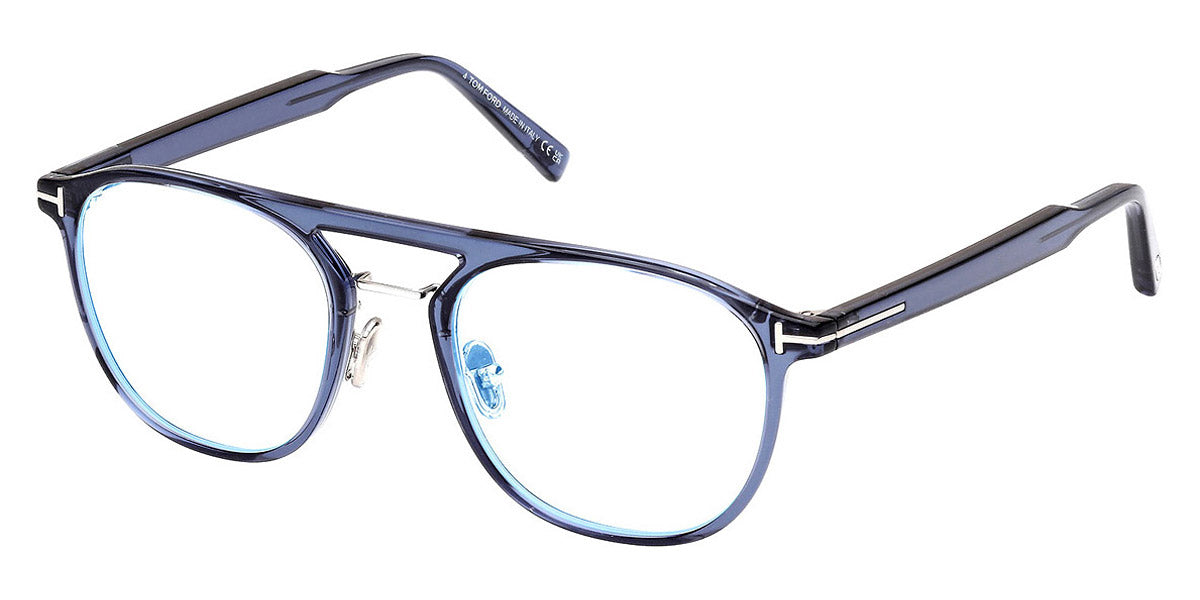 Tom Ford® FT5982-B FT5982-B 090 52 - 090 - Shiny Blue / Shiny Blue Eyeglasses