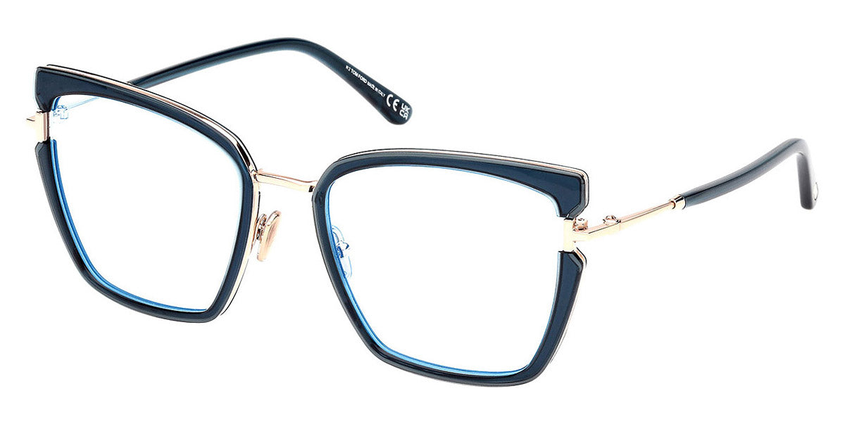 Tom Ford® FT5984-B FT5984-B 092 54 - 092 - Shiny Light Blue / Shiny Light Blue Eyeglasses