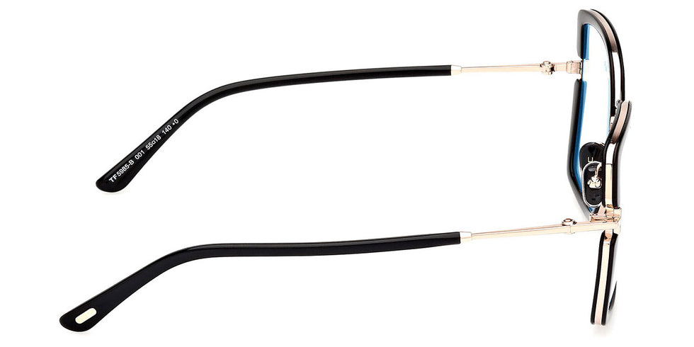 Tom Ford® FT5985-B FT5985-B 001 55 - 001 - Shiny Black / Shiny Black Eyeglasses