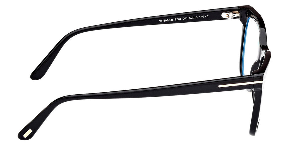 Tom Ford® FT5986-B FT5986-B 001 52 - 001 - Shiny Black / Shiny Black Eyeglasses