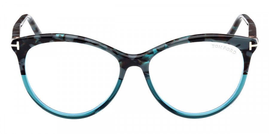 Tom Ford® FT5990-B FT5990-B 055 55 - Colored Havana / Blue Filter Sunglasses