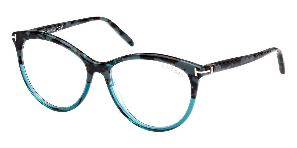 Tom Ford® FT5990-B FT5990-B 055 55 - Colored Havana / Blue Filter Sunglasses