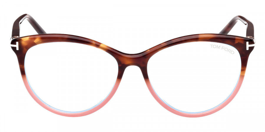 Tom Ford® FT5990-B FT5990-B 056 55 - Colored Havana / Blue Filter Sunglasses