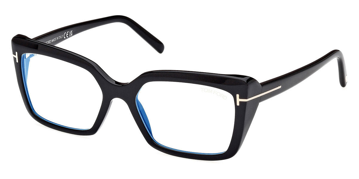 Tom Ford® FT5991-B FT5991-B 001 55 - 001 - Shiny Black / Shiny Black Eyeglasses