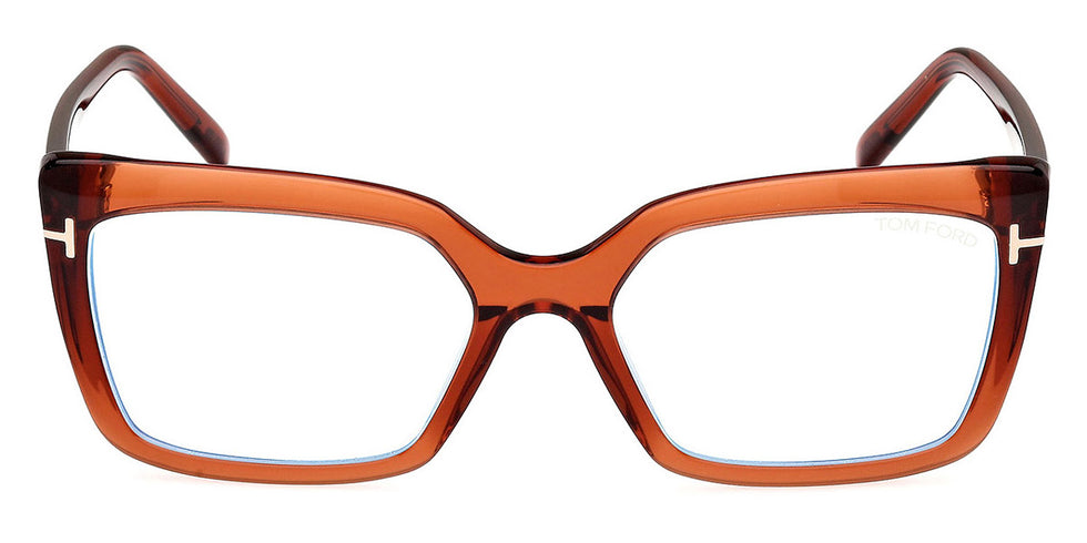 Tom Ford® FT5991-B FT5991-B 048 55 - 048 - Shiny Dark Brown / Shiny Dark Brown Eyeglasses