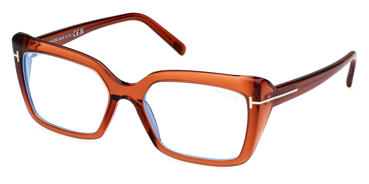 Tom Ford® FT5991-B FT5991-B 048 55 - 048 - Shiny Dark Brown / Shiny Dark Brown Eyeglasses