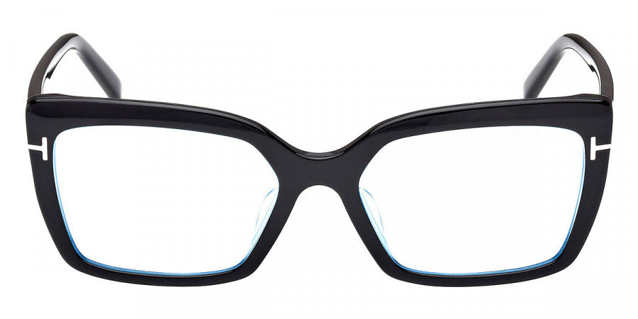 Tom Ford® FT5991-F-B FT5991-F-B 001 56 - Shiny Black / Blue Filter Sunglasses