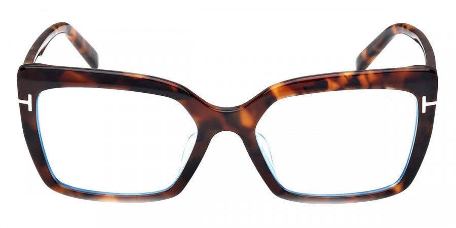 Tom Ford® FT5991-F-B FT5991-F-B 052 56 - Dark Havana / Blue Filter Sunglasses