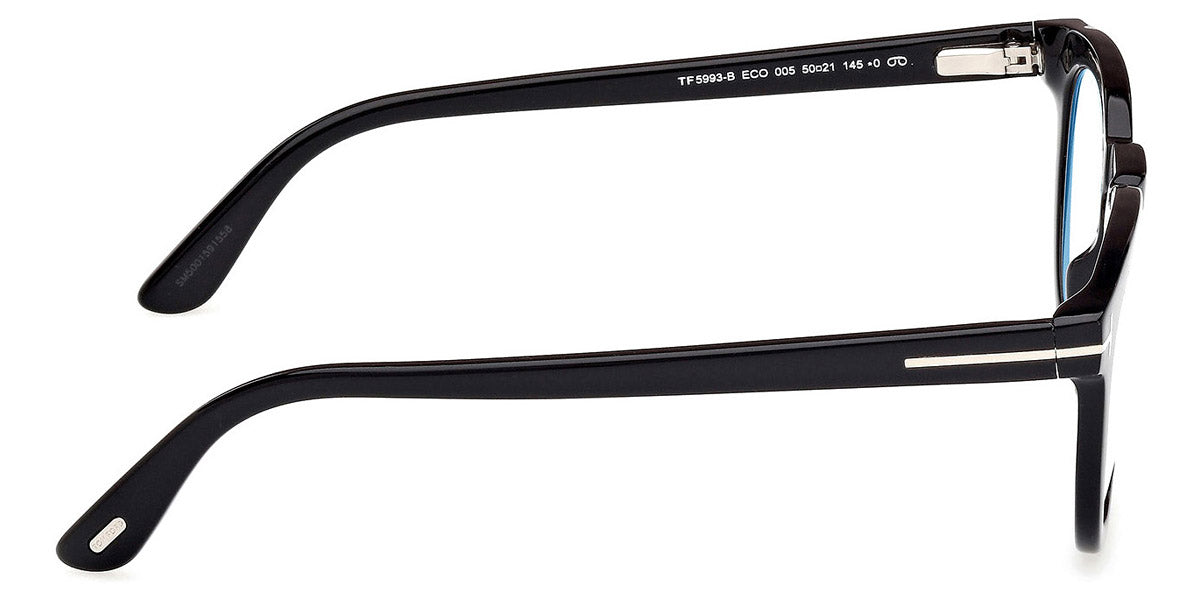 Tom Ford® FT5993-B FT5993-B 005 50 - 005 - Shiny Black / Shiny Black Eyeglasses