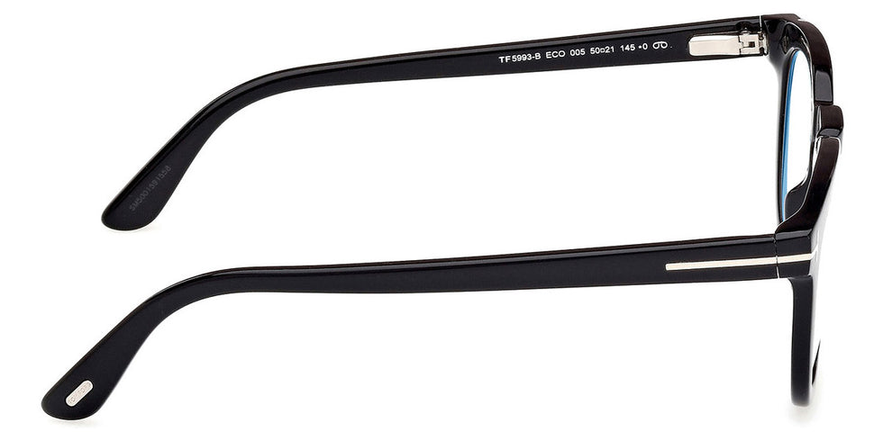 Tom Ford® FT5993-B FT5993-B 005 50 - 005 - Shiny Black / Shiny Black Eyeglasses