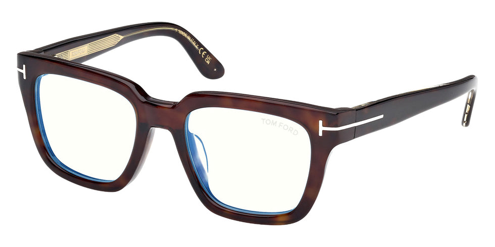Tom Ford® FT6027-F-B Eyeglasses FT6027-F-B 052 53 - 052 - Dark Havana/Dark Havana