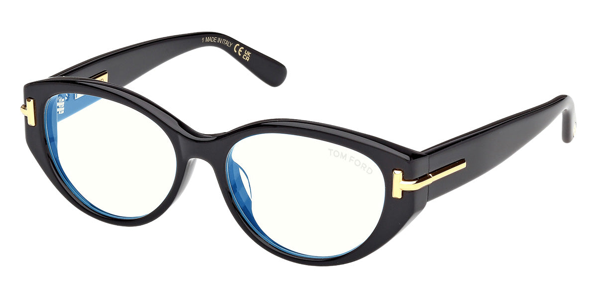 Tom Ford® FT6031-F-B Eyeglasses FT6031-F-B 001 54 - 001 - Shiny Black/Shiny Black