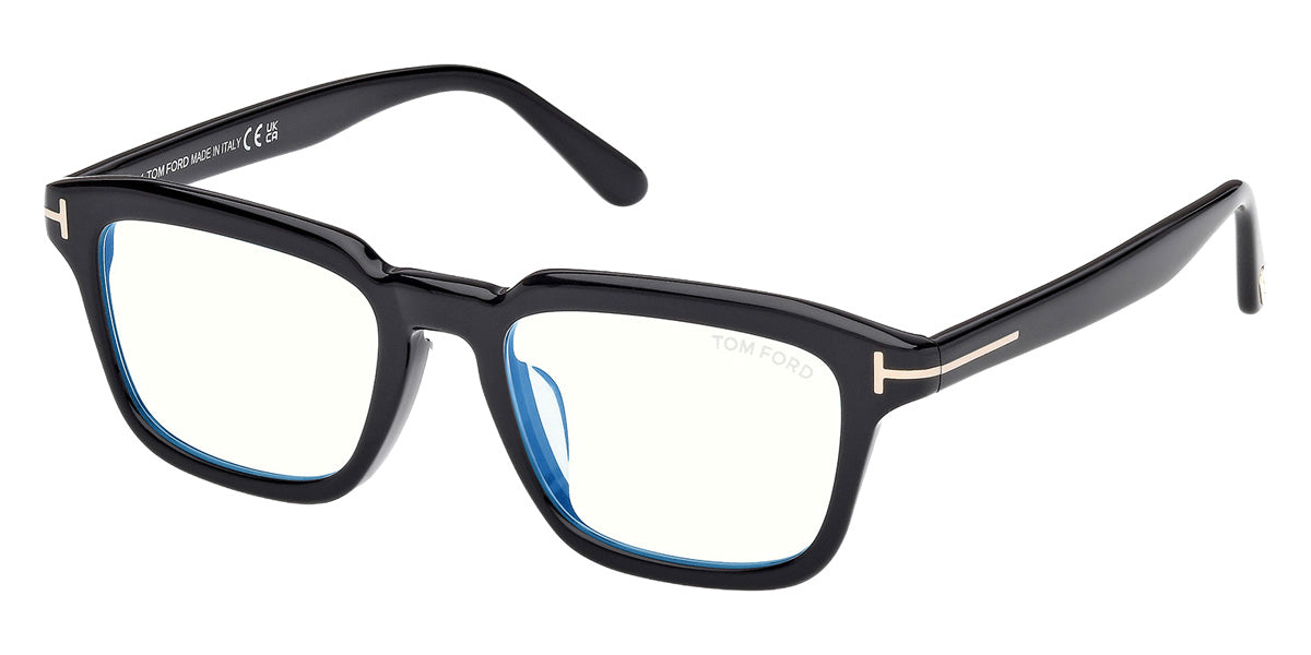 Tom Ford® FT6032-F-B Eyeglasses FT6032-F-B 001 52 - 001 - Shiny Black/Shiny Black