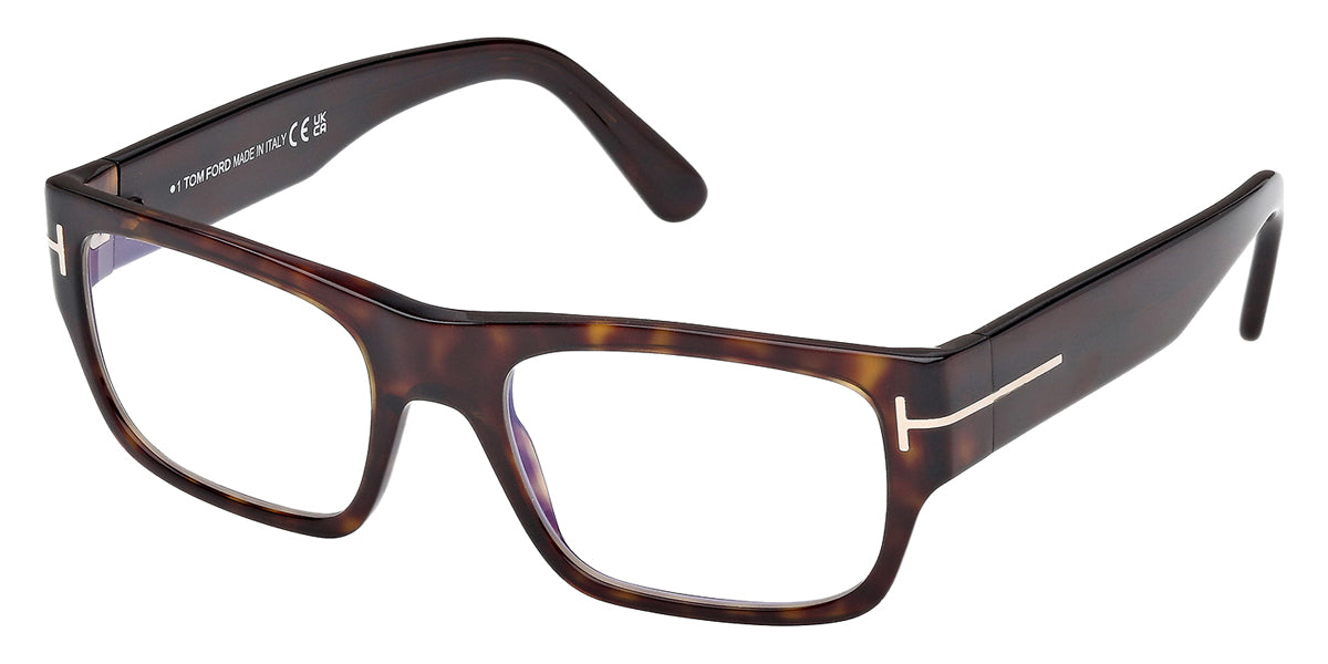 Tom Ford® FT6034-B FT6034-B 052 54 - Dark Havana / Blue Filter Eyeglasses