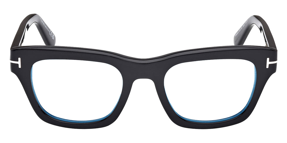 Tom Ford® FT6036-B FT6036-B 001 52 - Shiny Black / Blue Filter Eyeglasses