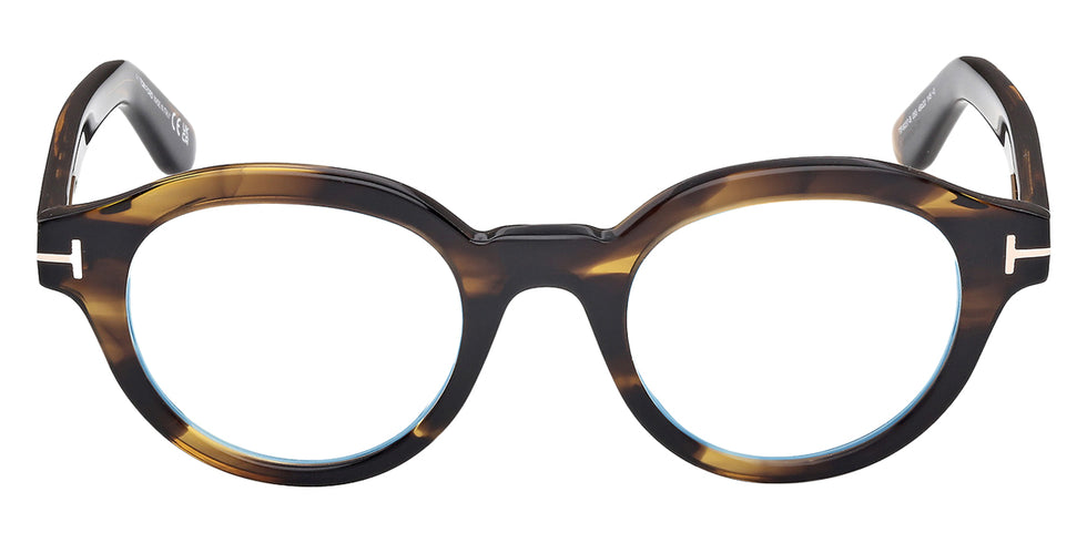 Tom Ford® FT6037-B FT6037-B 055 49 - Colored Havana / Blue Filter Eyeglasses