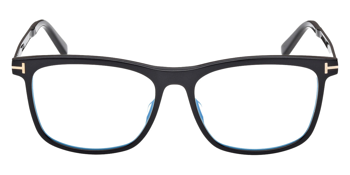 Tom Ford® FT6038-B FT6038-B 001 56 - Shiny Black / Blue Filter Eyeglasses