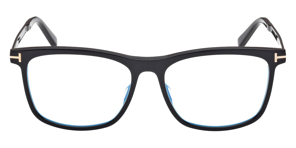 Tom Ford® FT6038-B FT6038-B 001 56 - Shiny Black / Blue Filter Eyeglasses