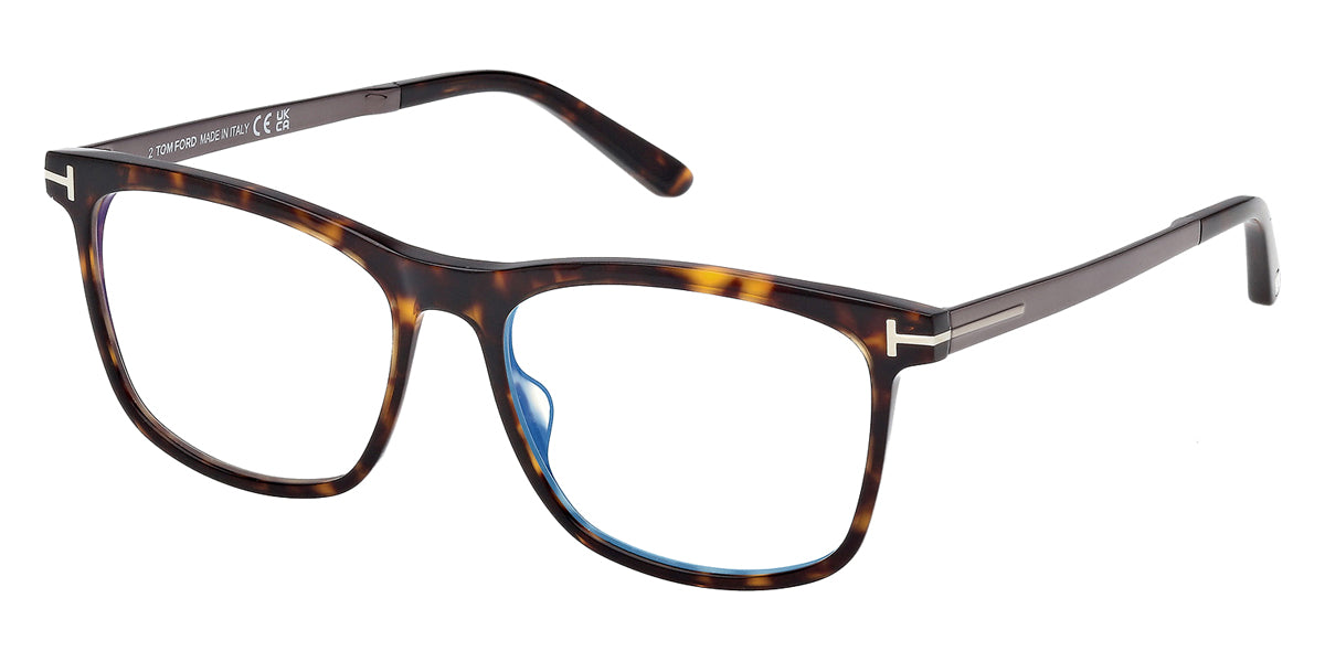 Tom Ford® FT6038-B FT6038-B 052 56 - Dark Havana / Blue Filter Eyeglasses