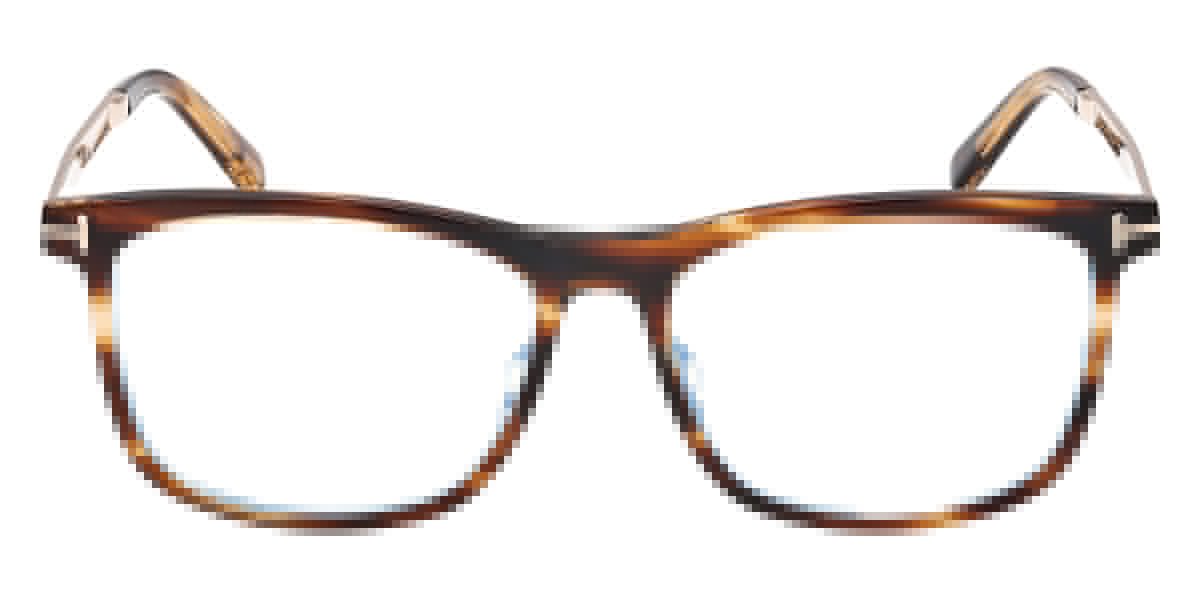 Tom Ford® FT6038-B FT6038-B 055 56 - Colored Havana / Blue Filter Eyeglasses