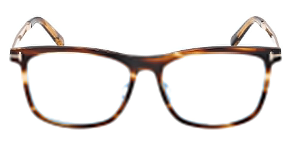Tom Ford® FT6038-B FT6038-B 055 56 - Colored Havana / Blue Filter Eyeglasses